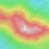 Eckstein topographic map, elevation, terrain