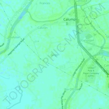 Gugo topographic map, elevation, terrain