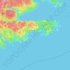 Western Island topographic map, elevation, terrain