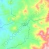 San Miguel Ixitlán topographic map, elevation, terrain