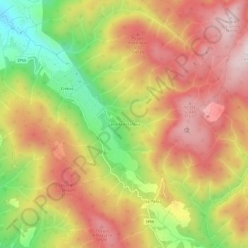 Castello di Cintoia topographic map, elevation, terrain