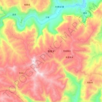 Ewu topographic map, elevation, terrain