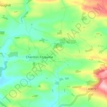 White Cross topographic map, elevation, terrain
