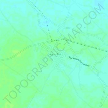 Lagoinha topographic map, elevation, terrain