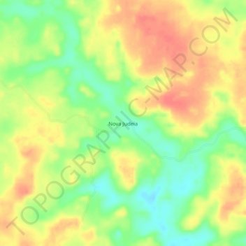 Nova Judeia topographic map, elevation, terrain