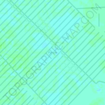 Pantik topographic map, elevation, terrain