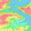 Marros topographic map, elevation, terrain