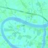 Wat Makham Thong Ferry Port topographic map, elevation, terrain