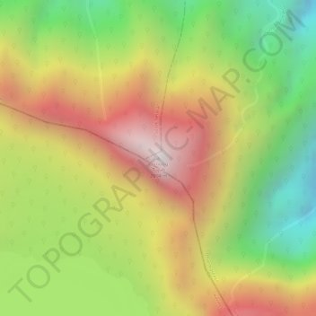 Gunung Tujuh topographic map, elevation, terrain