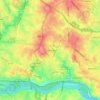 Tuckahoe topographic map, elevation, terrain