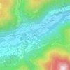 Saone topographic map, elevation, terrain