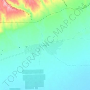 Kriz El Mahassen topographic map, elevation, terrain