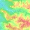Les Rouabières topographic map, elevation, terrain