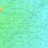 朝阳区 topographic map, elevation, terrain