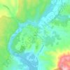 Chazotte topographic map, elevation, terrain