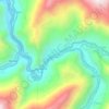 Santa María topographic map, elevation, terrain