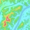 Odong-ri topographic map, elevation, terrain