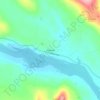 Rusksele topographic map, elevation, terrain