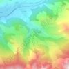 Le Sauze topographic map, elevation, terrain