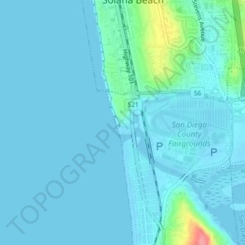 North Bluff Preserve topographic map, elevation, terrain