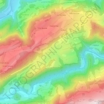 Epauvillers topographic map, elevation, terrain