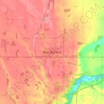 Bon Accord topographic map, elevation, terrain