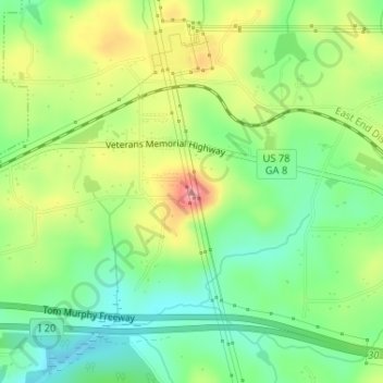 Andy Mountain topographic map, elevation, terrain