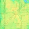 Tampa Gardens topographic map, elevation, terrain