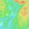 Actinolite topographic map, elevation, terrain