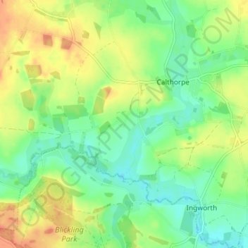 The Lowlands topographic map, elevation, terrain