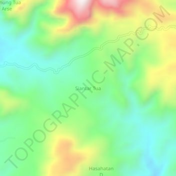 Siantar Tua topographic map, elevation, terrain