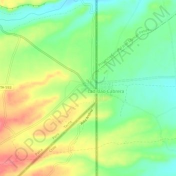Tripartito topographic map, elevation, terrain