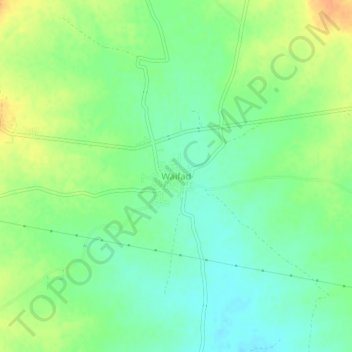 Waifad topographic map, elevation, terrain