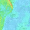 Bergen topographic map, elevation, terrain