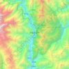 泸定县 topographic map, elevation, terrain