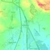 Prees Heath topographic map, elevation, terrain