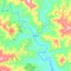 吴王口乡 topographic map, elevation, terrain