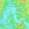 Uiseong-eup topographic map, elevation, terrain