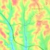 Gibsonia topographic map, elevation, terrain