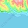 La Rábita topographic map, elevation, terrain