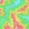 Cornuscle topographic map, elevation, terrain