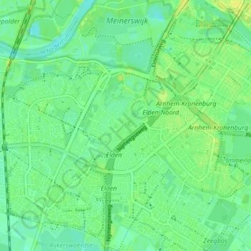 Elden topographic map, elevation, terrain