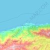 Catia La Mar topographic map, elevation, terrain