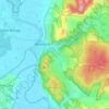 Bagpiper's Tump topographic map, elevation, terrain