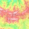 Johannesburg topographic map, elevation, terrain