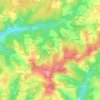 Chabannes topographic map, elevation, terrain