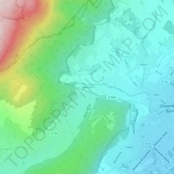 Saint-Gix topographic map, elevation, terrain