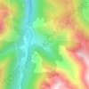 Village d'En Haut topographic map, elevation, terrain