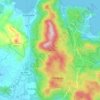 เกาะพะงัน topographic map, elevation, terrain