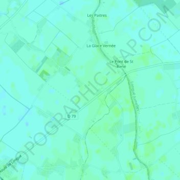 Pont-Forêt topographic map, elevation, terrain